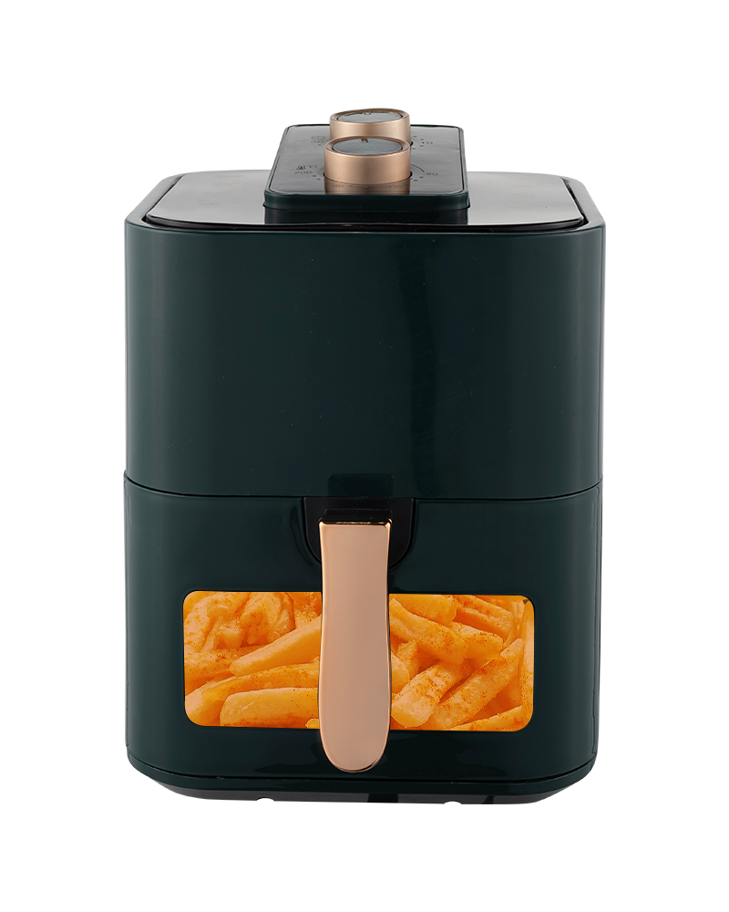 AF-402J-T 80-200°C Manual Air Fryer with Visible Window Temperature Control System