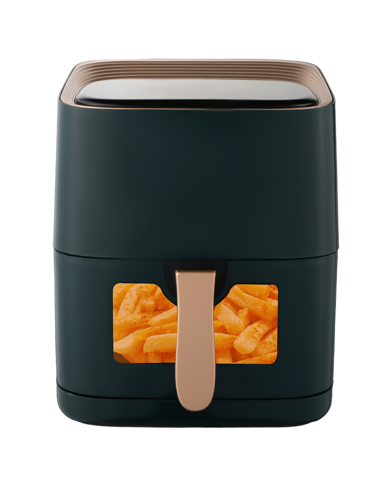 AF-502D-T Non-stick fried basket temperature/time dual adjustment large capacity visual multifunctional digital air fryer